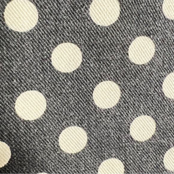 Kate Spade gray and beige polkadot Broome Street play hooky jeans size 27 B179 - Picture 3 of 8